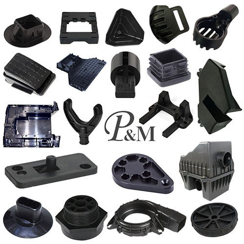 ब्लैक पीवीसी इंजेक्शन मोल्डिंग